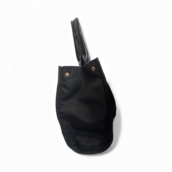 Tory Burch Black Nylon and Patten Leather Bag - Picture 3 of 14